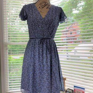 French Connection Flutter Sleeve Dress Size 4